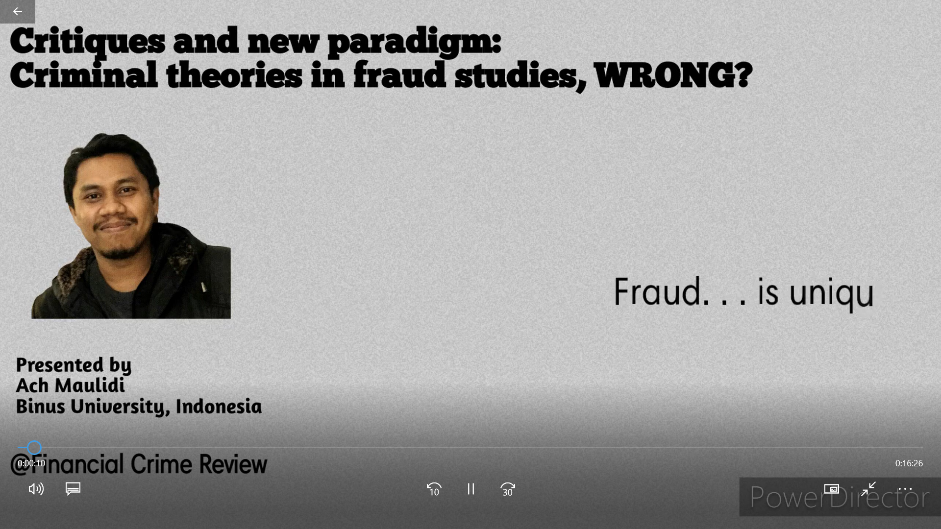 Critiques and new paradigm: Criminal theories in fraud studies, WRONG?